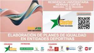 El Clúster del Deporte y Ocio de Extremadura organiza un taller sobre planes de igualdad en entidades deportivas el 11 de diciembre en Badajoz