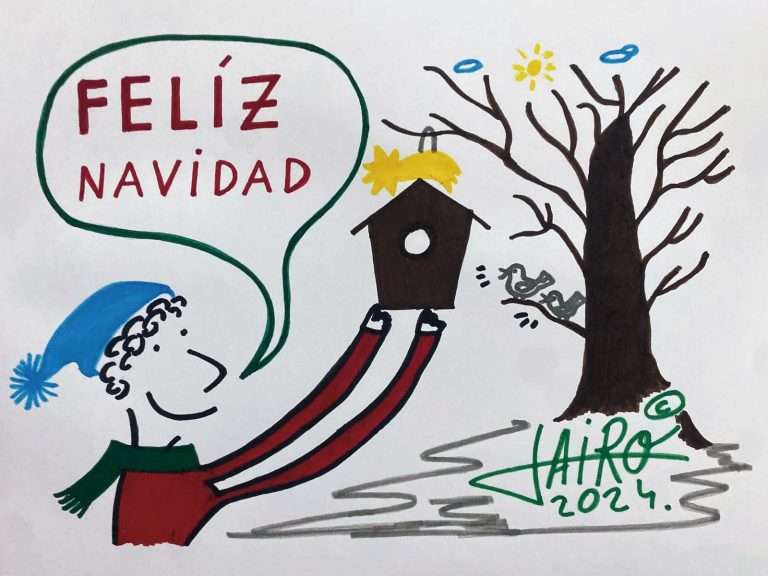Viñeta de Jairo Jiménez. Grada 195. Diciembre de 2024