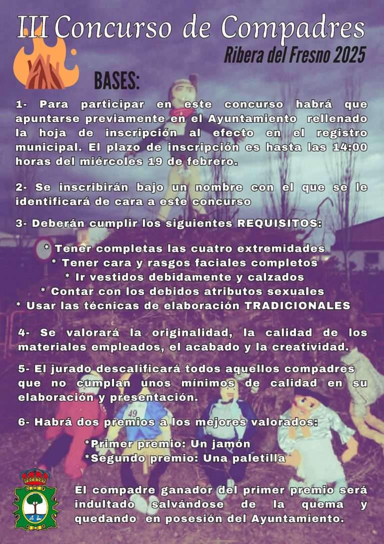 Ribera del Fresno celebra el III Concurso de Compadres con tradición, creatividad y un indulto especial