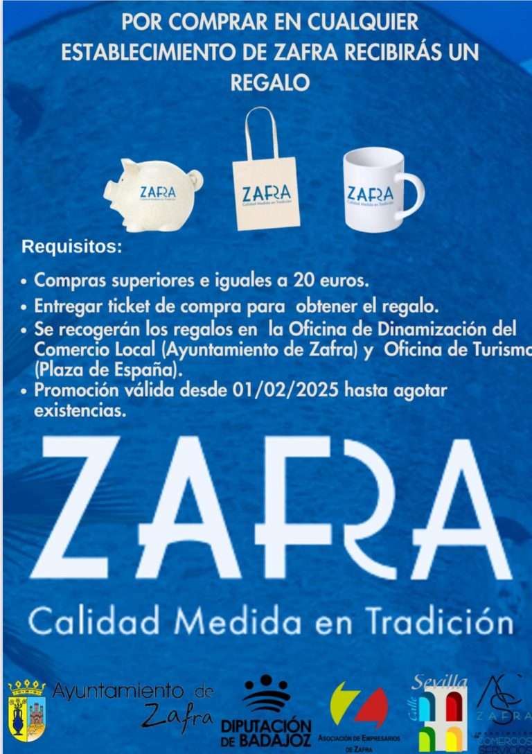 El Ayuntamiento de Zafra pone en marcha una campaña para dinamizar el comercio y la industria local