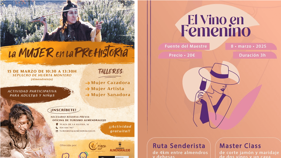 Actividades de la Ruta Ribera del Guadiana por el Mes de la Mujer