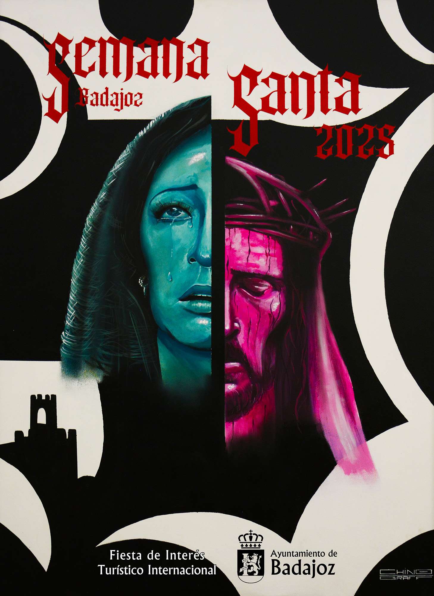 El artista Alejandro Pajuelo 'Chino' firma el cartel de la Semana Santa de Badajoz 2025