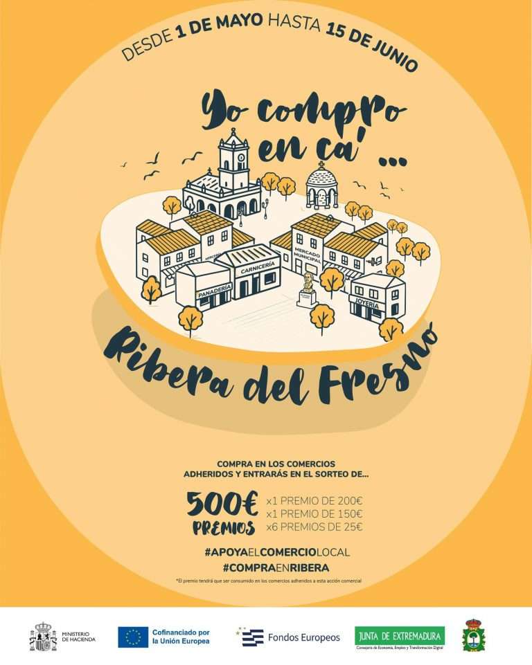 Sigue en marcha la campaña 'Yo compro en ca’... Ribera del Fresno', que premia el compromiso con el comercio local