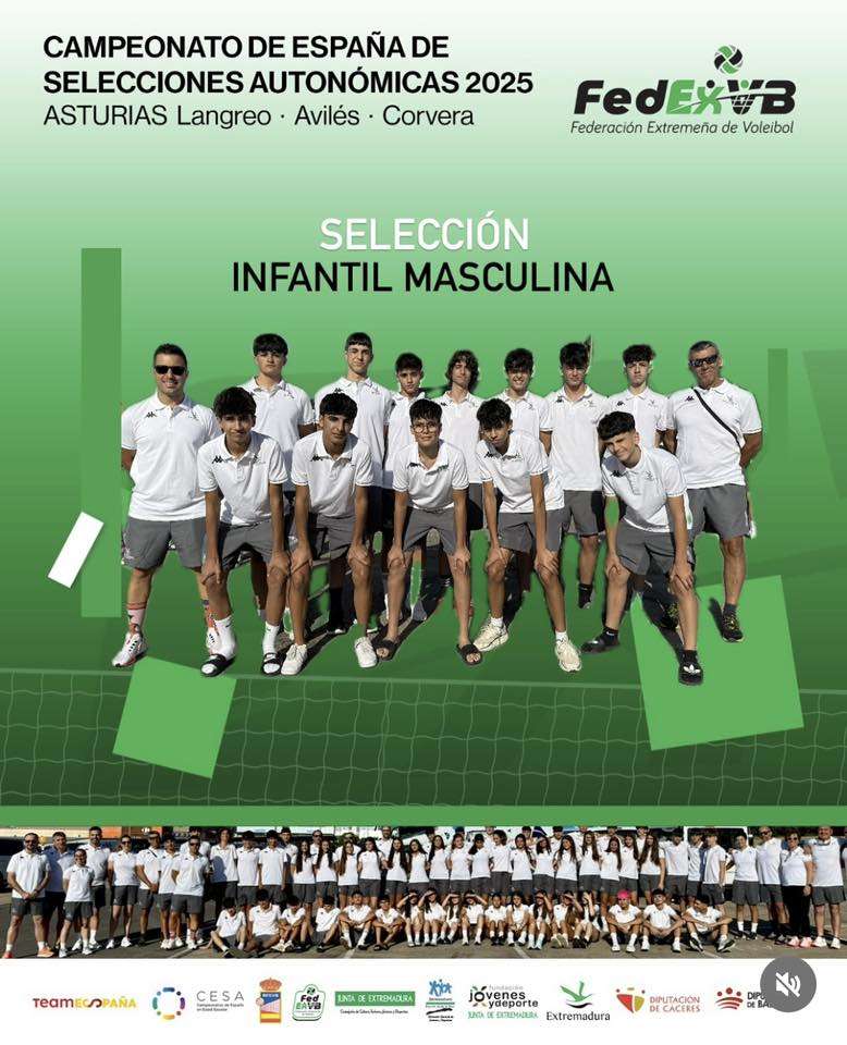 El ribereño Iker Aguilar representará a Extremadura en el Campeonato de España de Voleibol Infantil