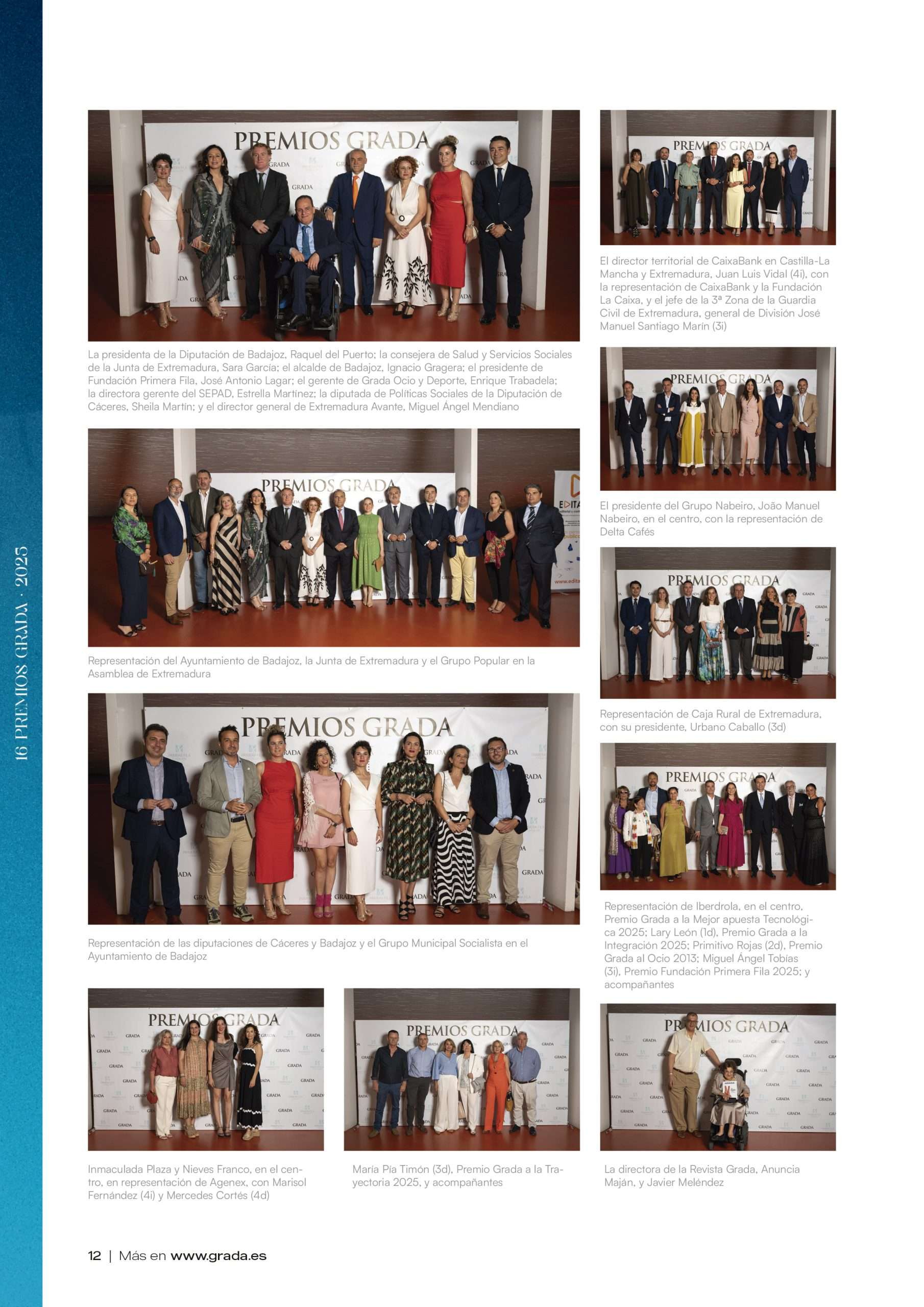 Premios Grada 2025. Photocall
