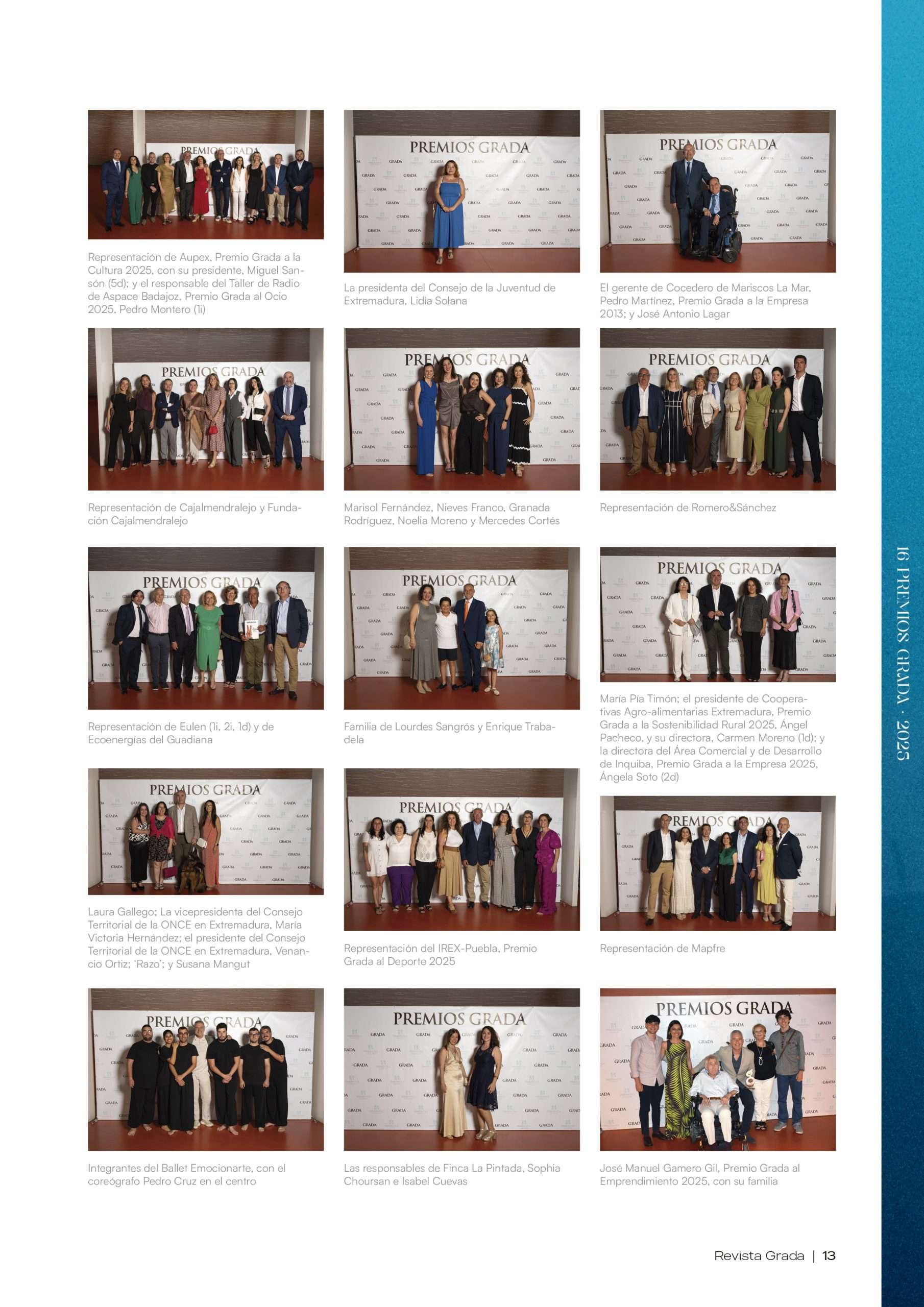 Premios Grada 2025. Photocall