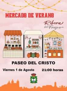 Ribera del Fresno celebra su III Mercado de Verano con libros, productos locales y ambiente festivo