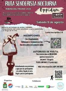 La ruta nocturna 'Oppidum Hornachuelos' regresa el 9 de agosto con senderismo, astroturismo y divulgación arqueológica