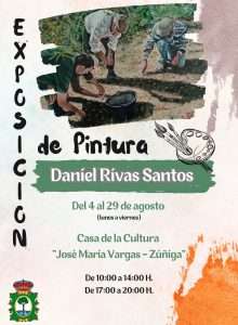 Daniel Rivas Santos regresa a la Casa de la Cultura de Ribera del Fresno con una exposición que rinde homenaje al mundo rural