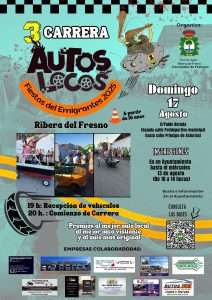 Ribera del Fresno acoge la III Carrera de Autos Locos en las Fiestas del Emigrante 2025
