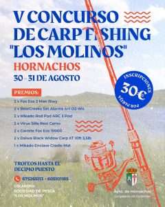 Hornachos acoge el V Concurso de Carpfishing 'Los Molinos' con premios de alta gama para los mejores pescadores