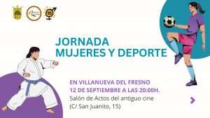 Una jornada pondrá en valor en Villanueva del Fresno el papel de la mujer en el deporte