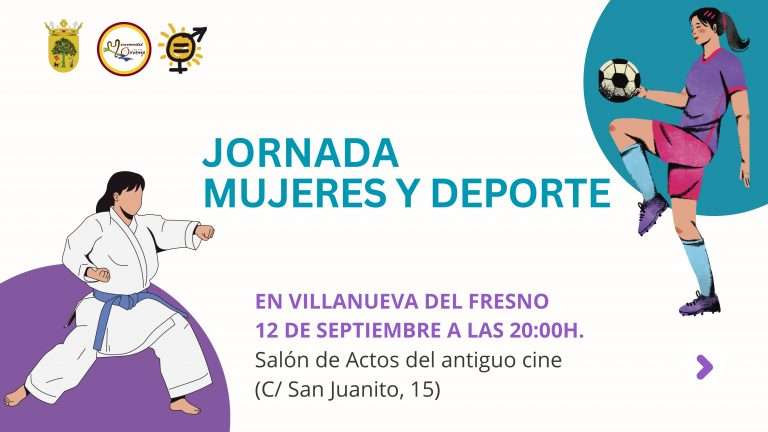 Una jornada pondrá en valor en Villanueva del Fresno el papel de la mujer en el deporte