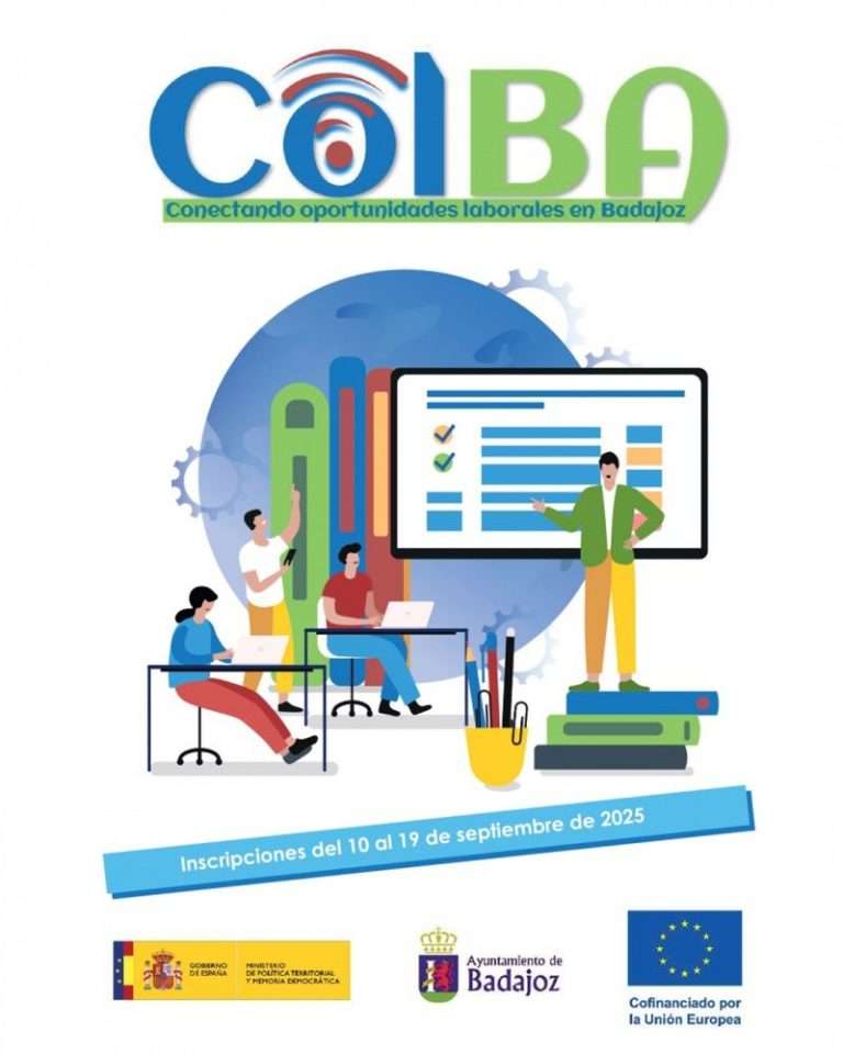 Más de 600 personas en situación vulnerable de la ciudad de Badajoz se formarán a través del proyecto Colba