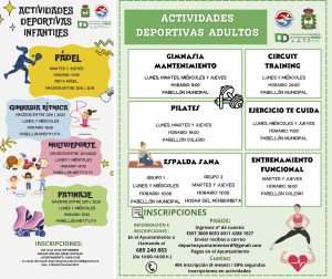 Ribera del Fresno abre inscripciones para las actividades físico-deportivas de la nueva temporada