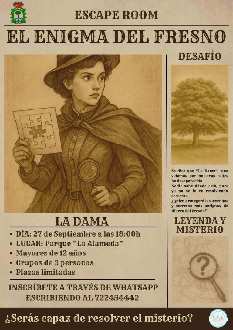 Ribera del Fresno se prepara para desvelar 'El enigma del Fresno', un escape room al aire libre