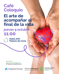 La Asociación Española Contra el Cáncer organiza un encuentro en Coria sobre el acompañamiento en la etapa final de la vida