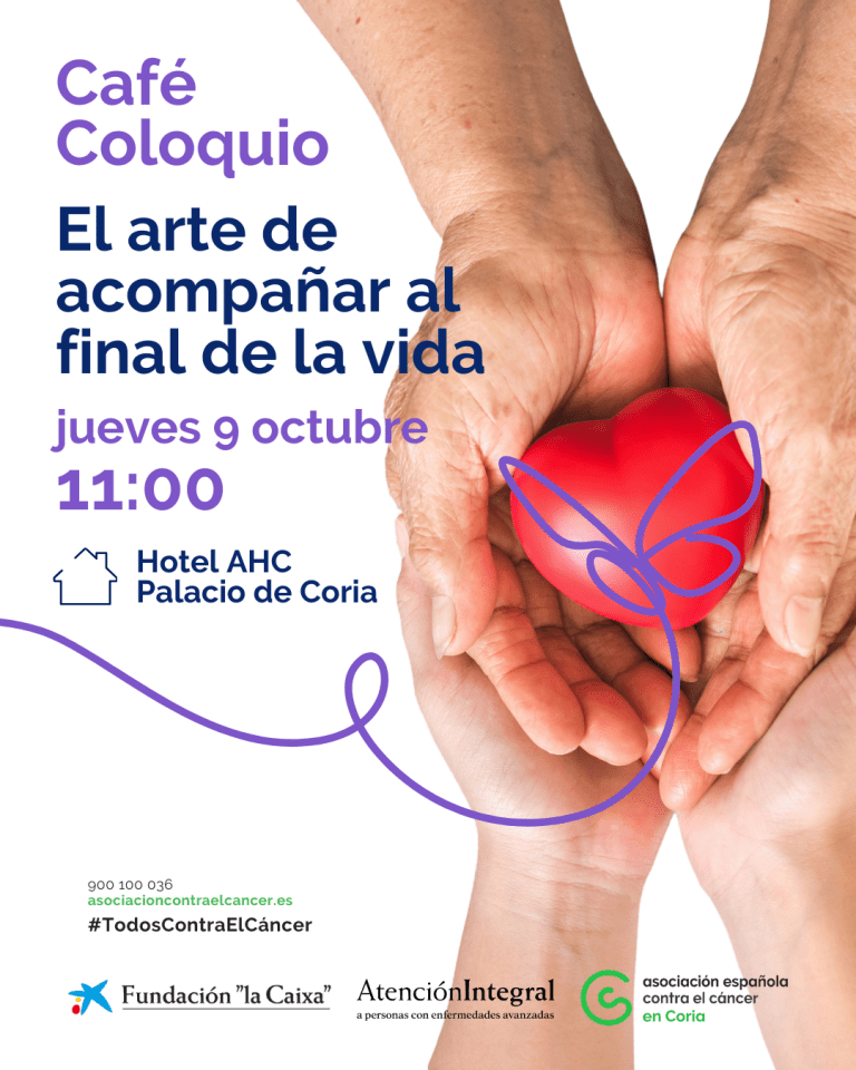 La Asociación Española Contra el Cáncer organiza un encuentro en Coria sobre el acompañamiento en la etapa final de la vida