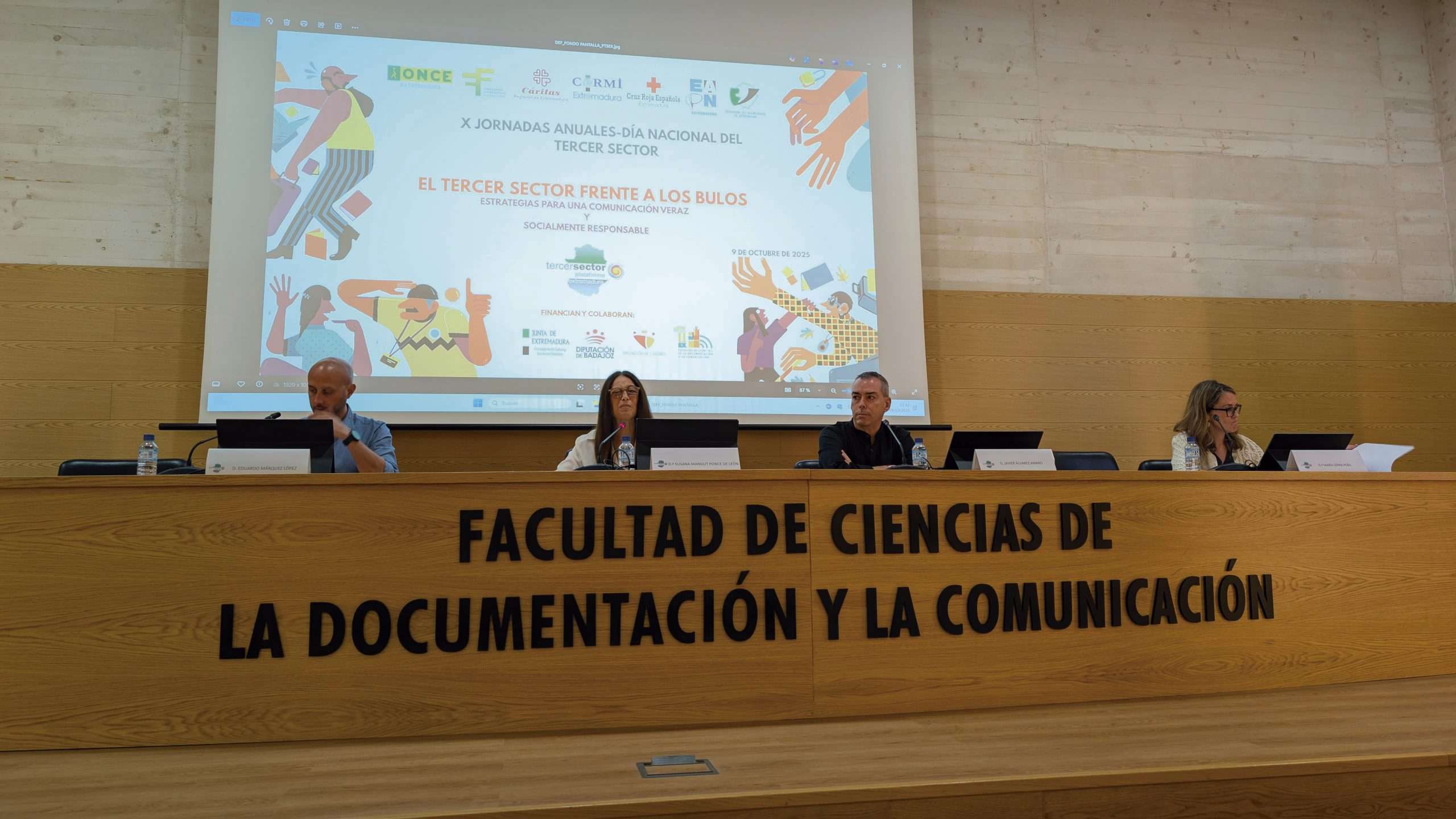 X Jornada de la Plataforma del Tercer Sector de Extremadura. El tercer sector frente a los bulos