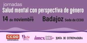 Badajoz acoge el 14 de noviembre la jornada 'Salud mental con perspectiva de género'