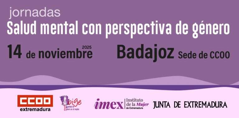 Badajoz acoge el 14 de noviembre la jornada 'Salud mental con perspectiva de género'