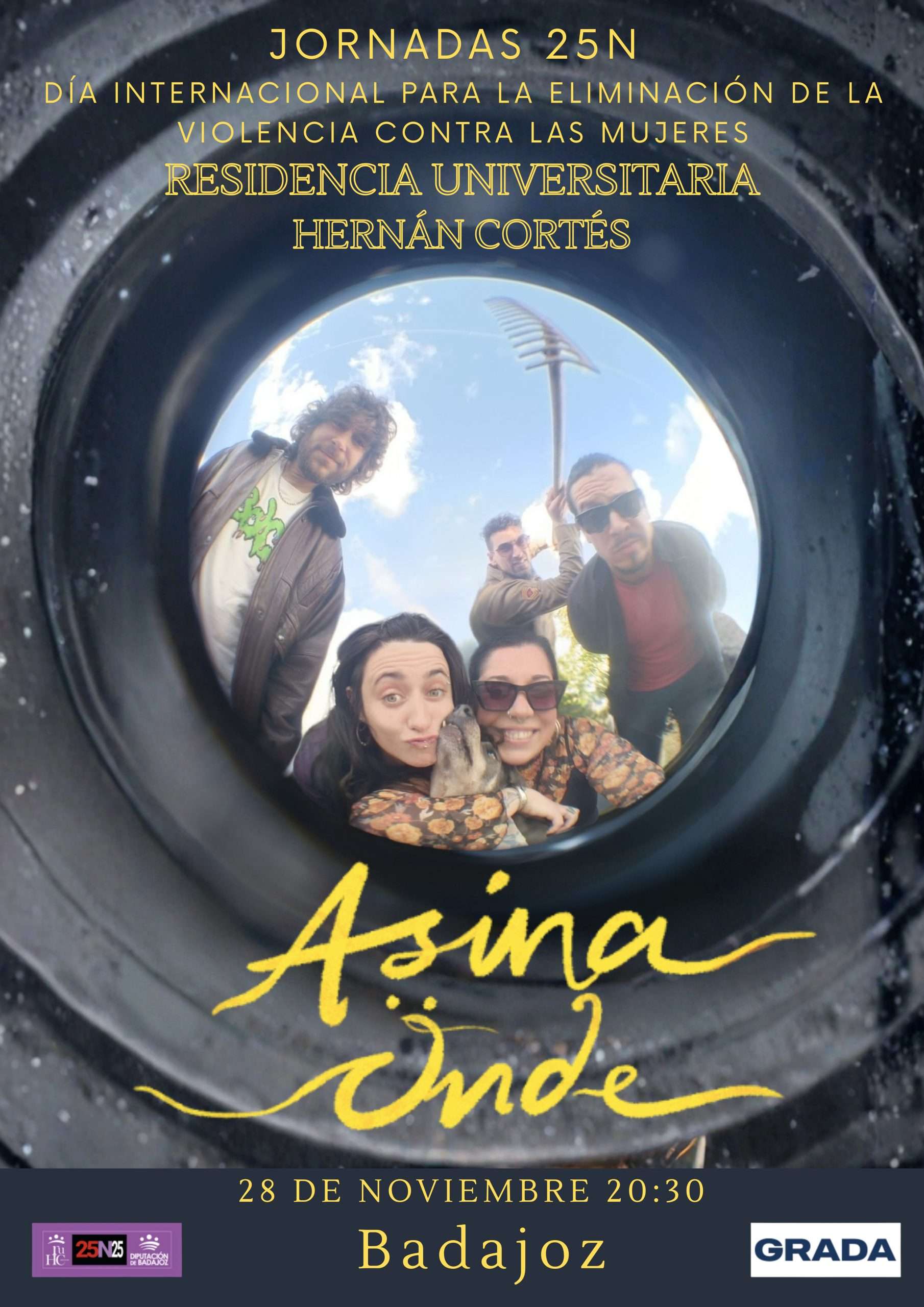 Asina Önde ofrece un concierto en la Residencia Universitaria Hernán Cortés de Badajoz el 28 de noviembre