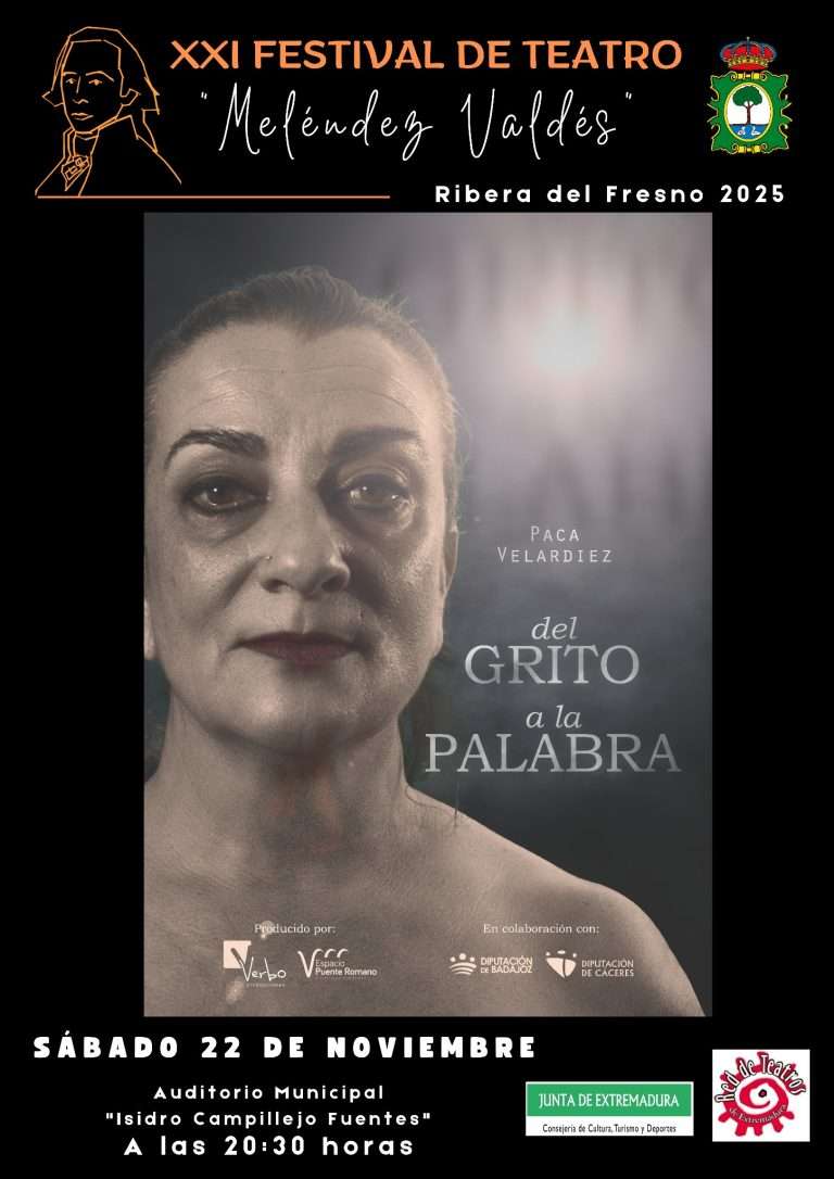 El XXI Festival de Teatro 'Meléndez Valdés' aborda el 25N con la obra 'Del grito a la palabra', testimonio vivo contra la violencia de género
