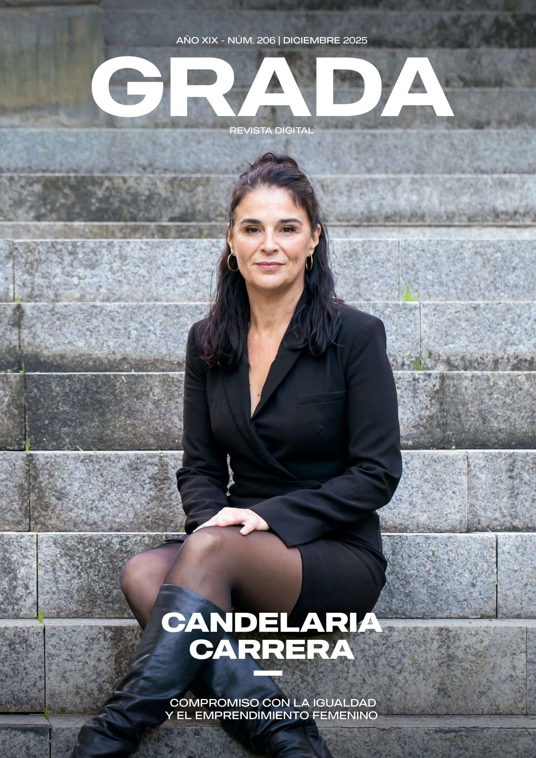 Revista Grada 206. Candelaria Carrera. Compromiso con la igualdad y el emprendimiento femenino