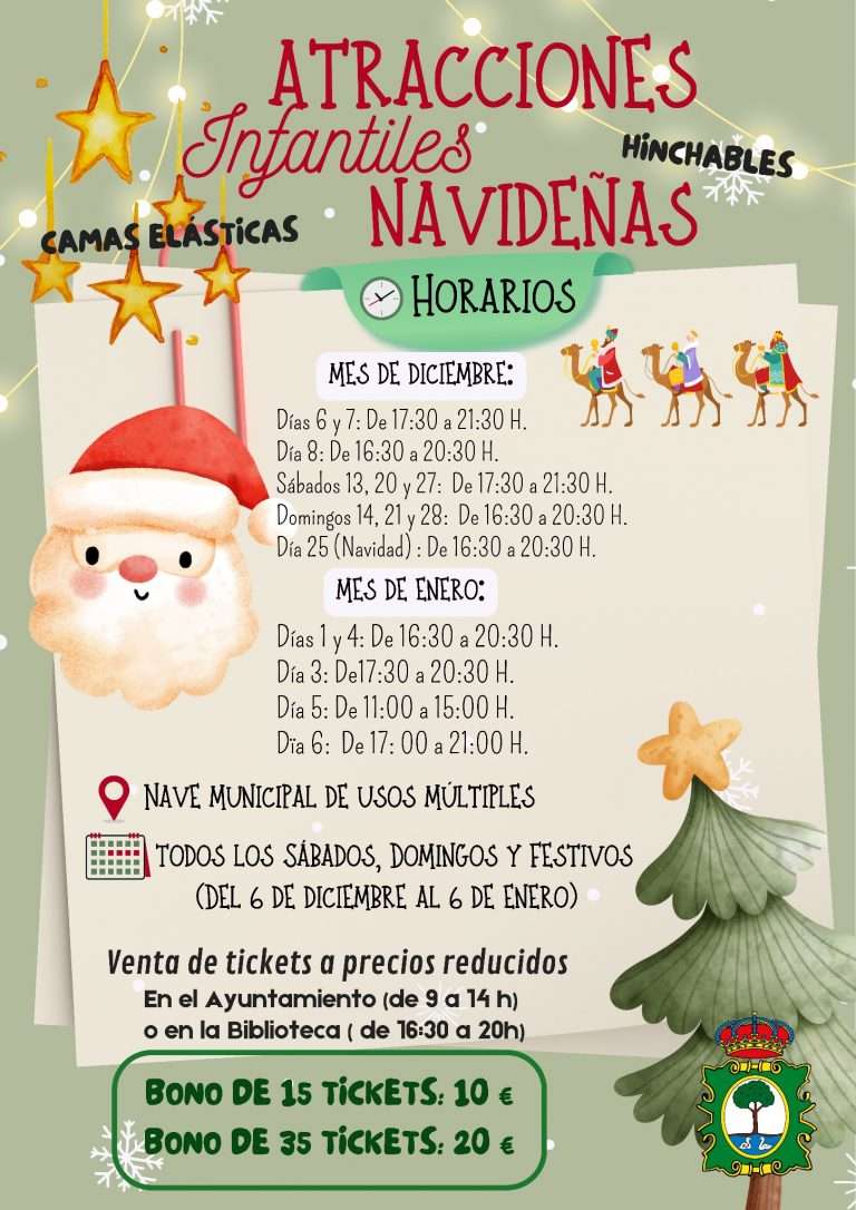 Ribera del Fresno pone en marcha sus atracciones infantiles navideñas del 6 de diciembre al 6 de enero