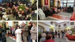 La música rociera lleva la Navidad a la Residencia San Juan Macías de Ribera del Fresno