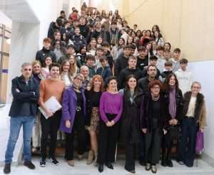 Un pleno especial de la Diputación de Badajoz con alumnos de institutos de la provincia debate sobre igualdad