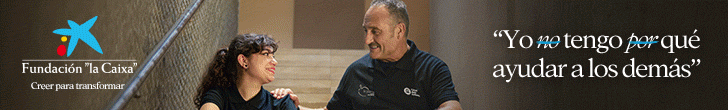 Banner Fundación La caixa. Del lado de. los que creen para transformar. (Ir a la web)