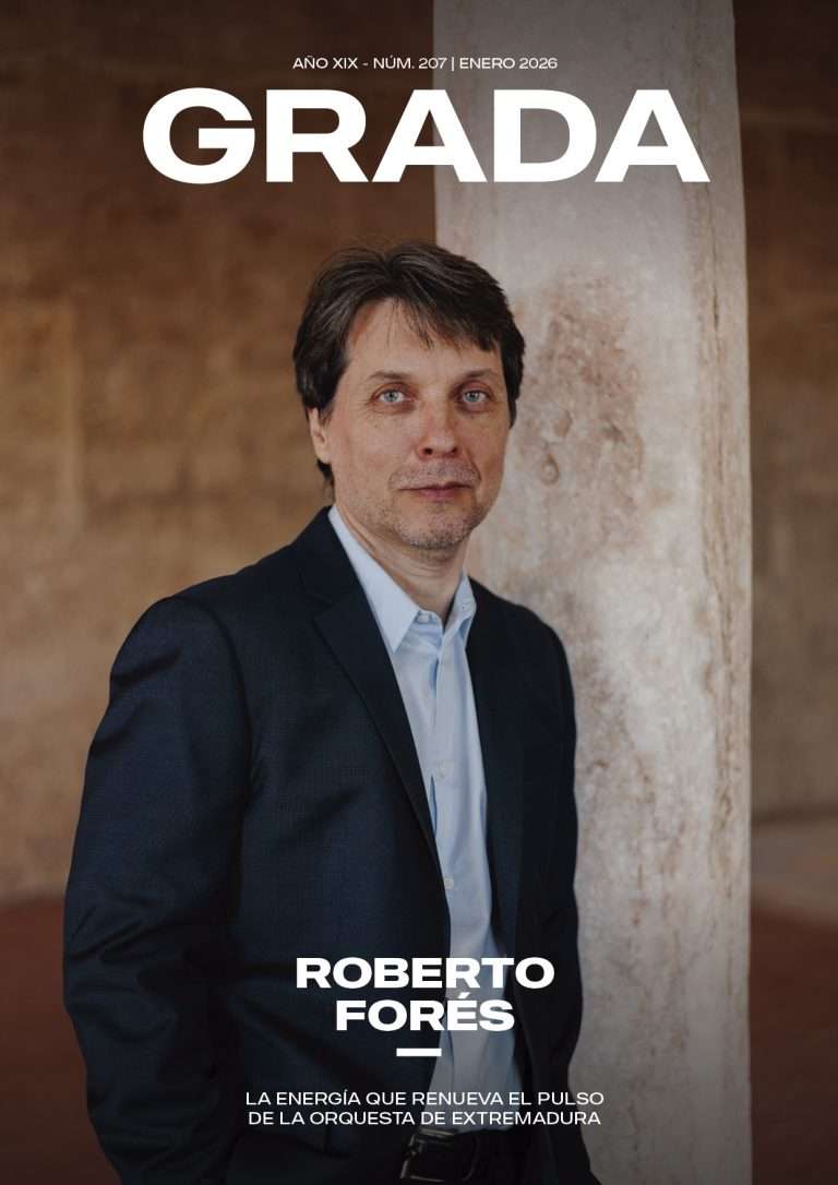 Revista Grada 207. Roberto Forés. La energía que renueva el pulso de la Orquesta de Extremadura