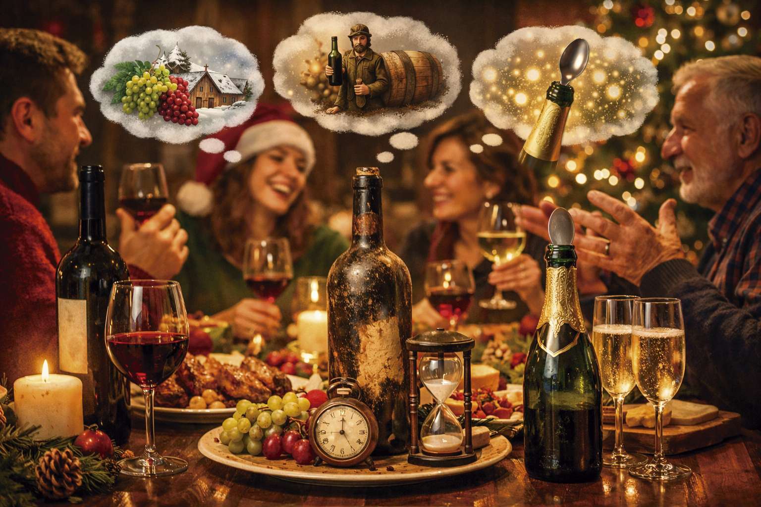 Conversatorios de la mesa de Navidad