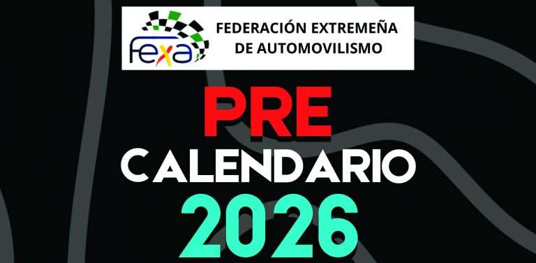 La Federación Extremeña de Automovilismo presenta el pre-calendario para 2026