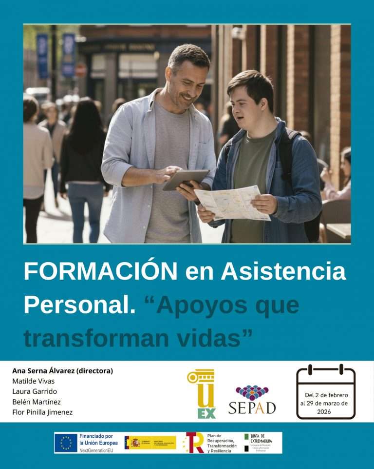 El SEPAD y la Universidad de Extremadura impulsan formación especializada en asistencia personal