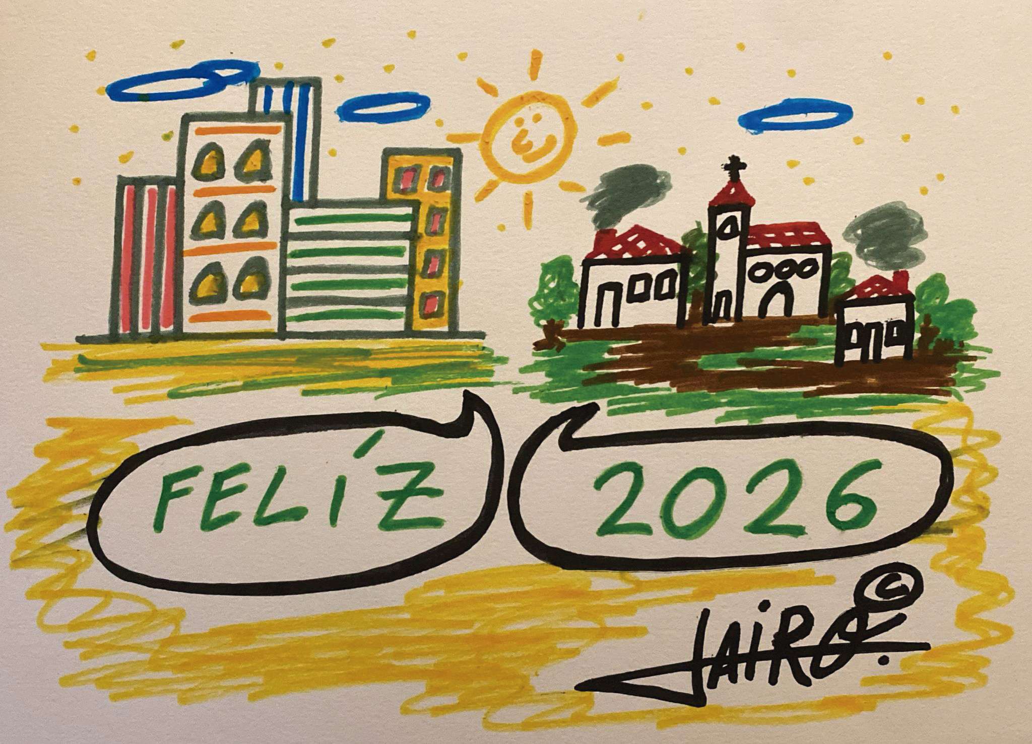Viñeta de Jairo Jiménez. Grada 207. Enero de 2026