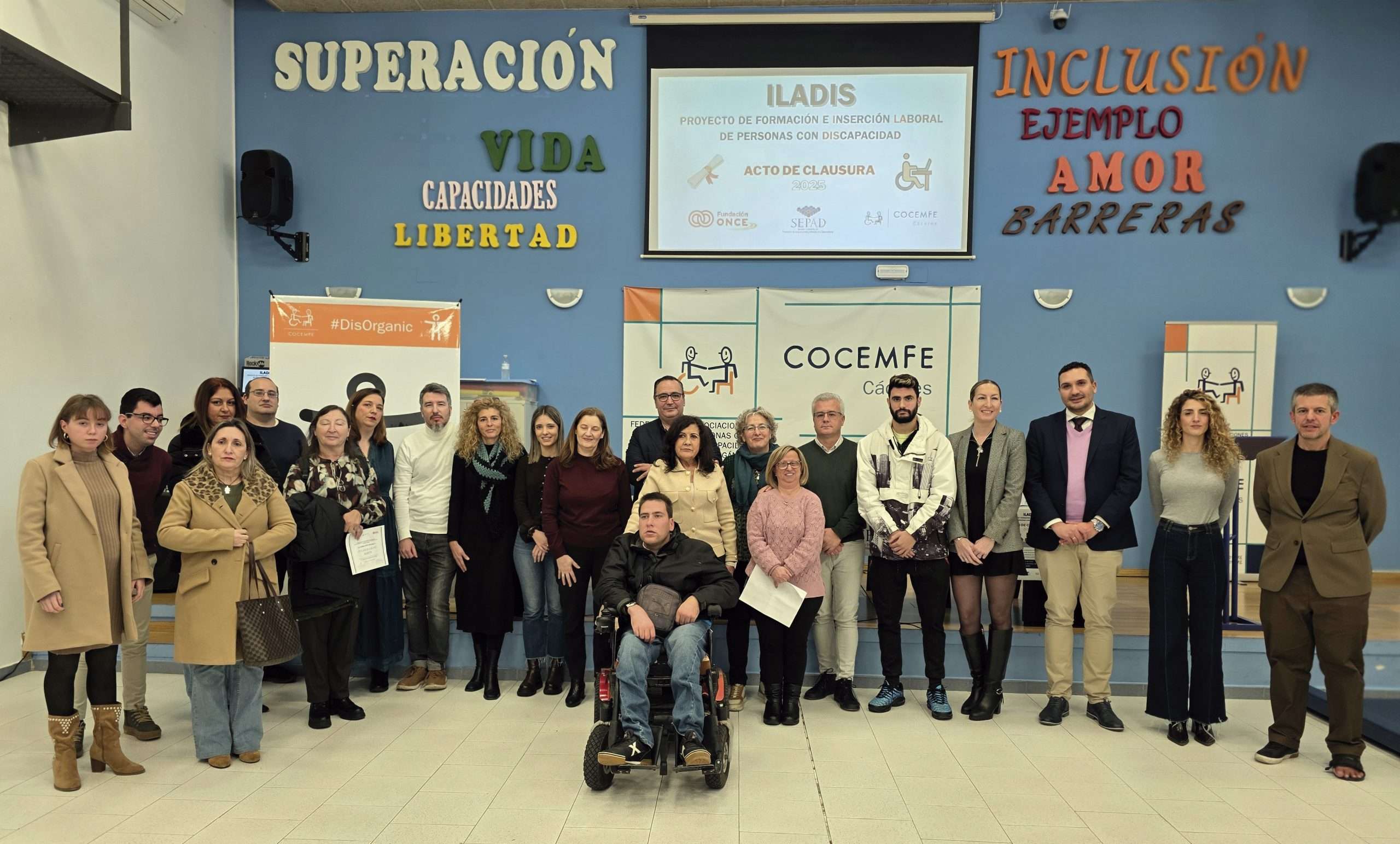 Cocemfe Cáceres clausura el proyecto de inclusión laboral Iladis 2025