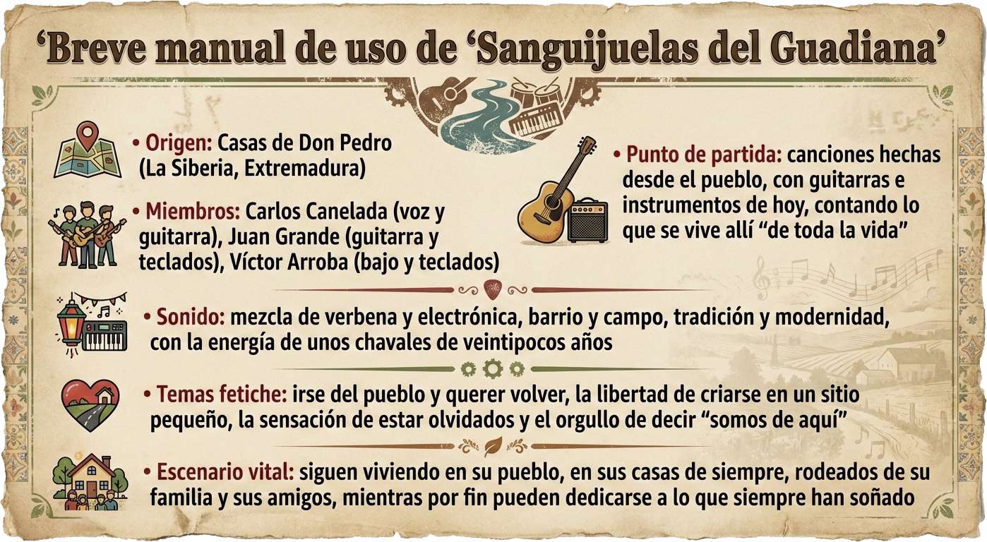 Sanguijuelas del Guadiana. Revolución musical desde Casas de Don Pedro