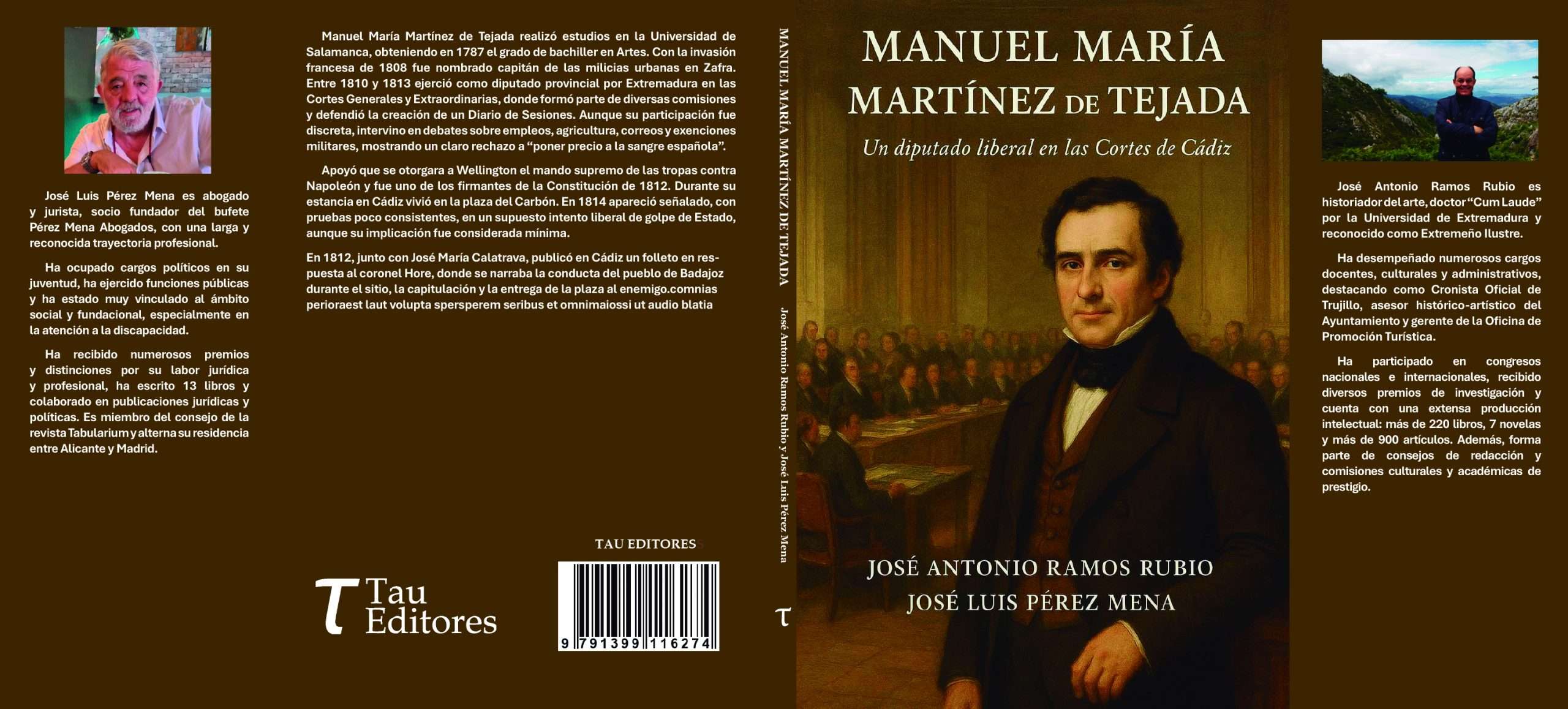 El libro 'Manuel María Martínez de Tejada. Un diputado liberal en las Cortes de Cádiz' se presenta en Cáceres