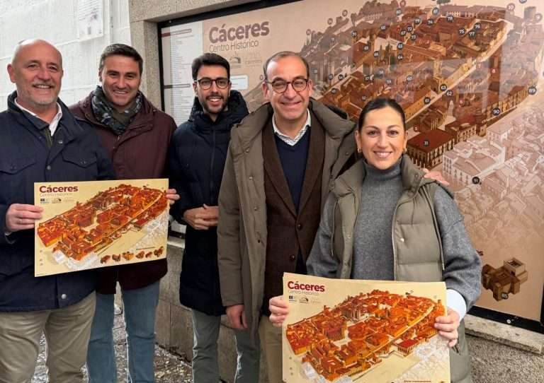 El Ayuntamiento de Cáceres renueva el plano turístico de la Ciudad Monumental