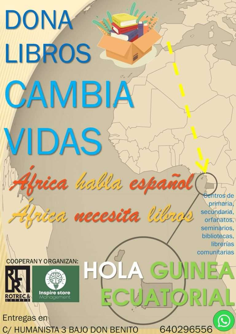 Dona libros. Cambia vidas (Hola, Guinea Ecuatorial)