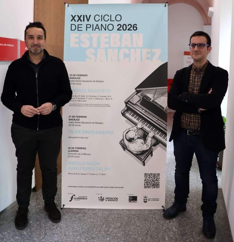 El XXIV Ciclo de piano ‘Esteban Sánchez' se celebrará en Badajoz y Llerena