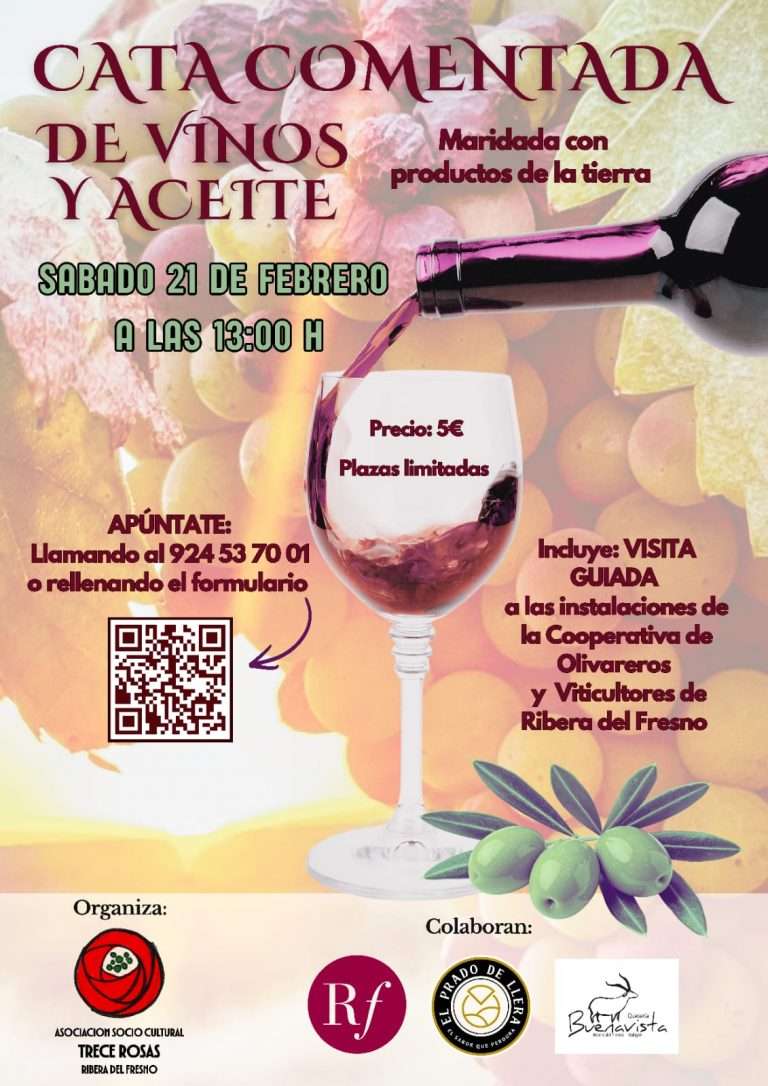 Ribera del Fresno marida vino, aceite y quesos de premio en una cata comentada con visita a la cooperativa