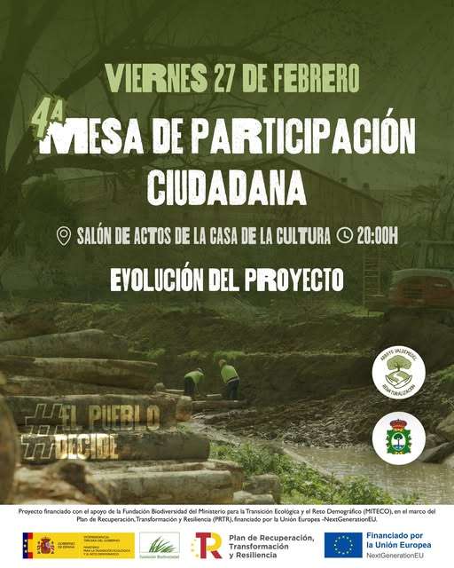 Ribera del Fresno convoca la cuarta Mesa de Participación para evaluar la renaturalización del arroyo Valdemedel
