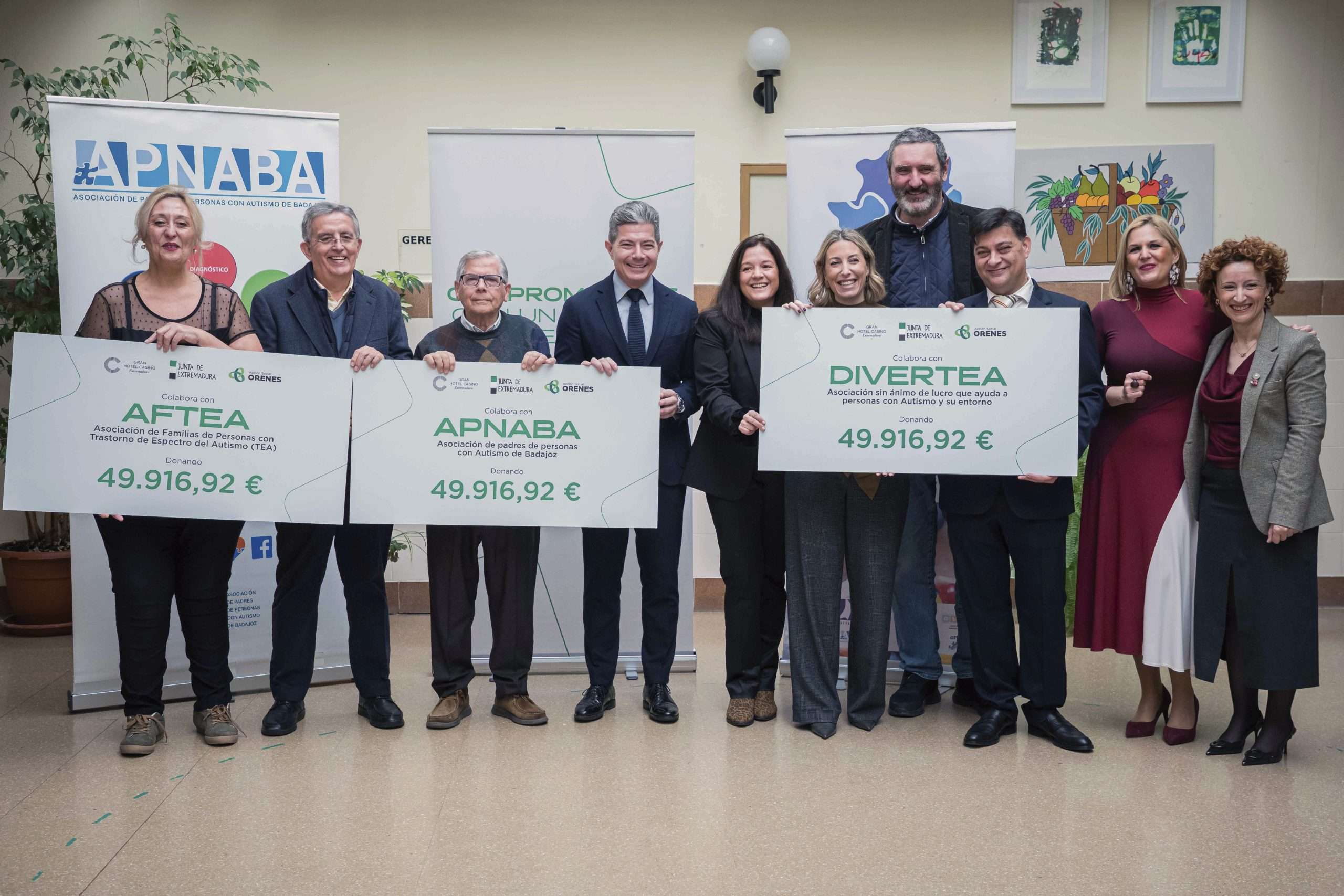 La Junta de Extremadura y el Grupo Orenes renuevan su convenio para colaborar con asociaciones dedicadas al trastorno del espectro autista