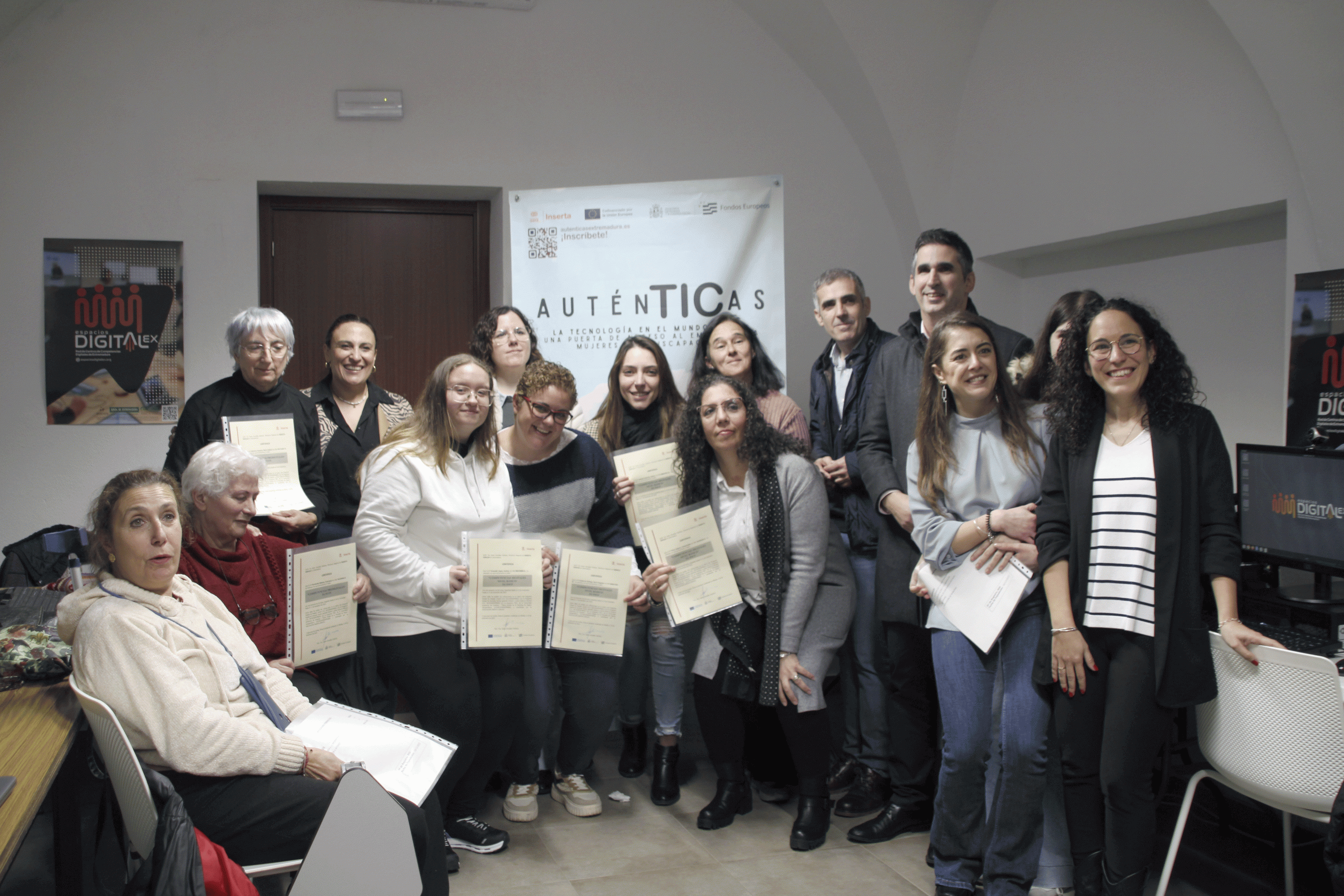 El programa ‘AuténTICas’ culmina la formación a mujeres con discapacidad de Guareña