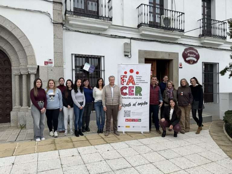 La Diputación de Badajoz sigue desarrollando el Proyecto Facer con nuevas formaciones en cinco municipios