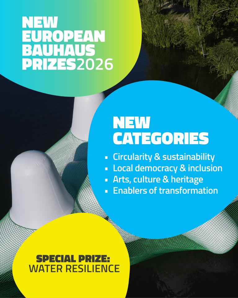 La Comisión Europea convoca los premios de la Nueva Bauhaus Europea 2026