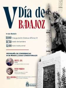 Badajoz celebra el V Día de la Ciudad con actividades el 18 y 19 de marzo